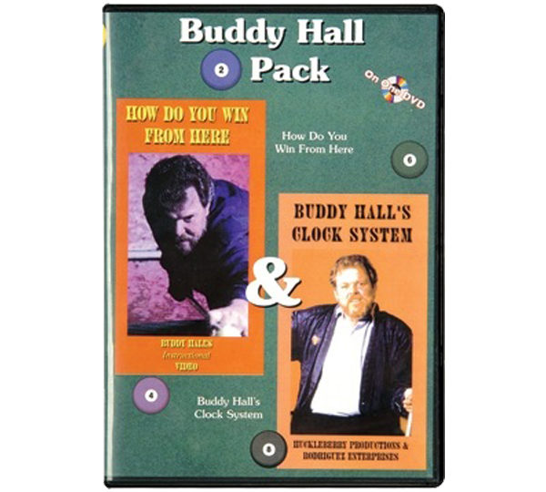 A dvd cover for buddy hall 's clock system and how to play the game.