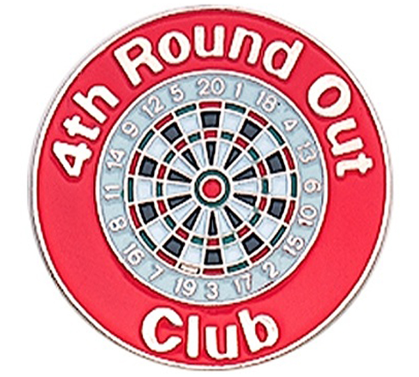 4th Round Out Club Pin